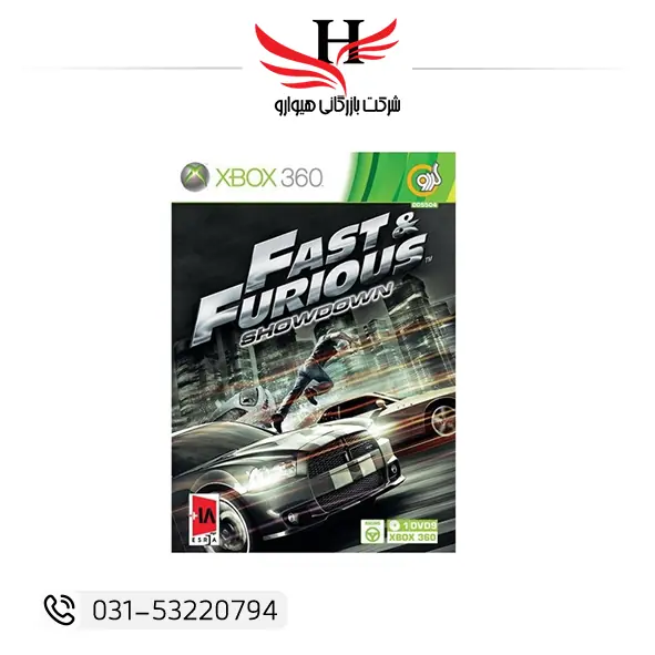 بازی Fast & Furious Showdown برای Xbox 360 نسخه اصلی 1DVD9 با سبک اکشن و مسابقه‌ای بر اساس فیلم‌های سریع و خشن مناسب فروش تکی و خرید عمده از هیوارو